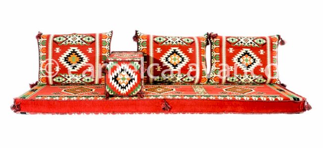 Majlis Set - Syrian Star Red