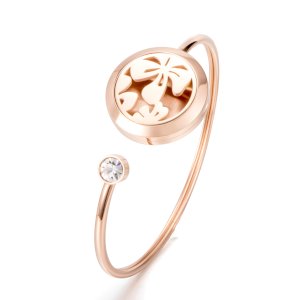 Aromatherapy Diffuser Bracelet - Rose Gold