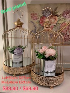 Gold plated birdcage 