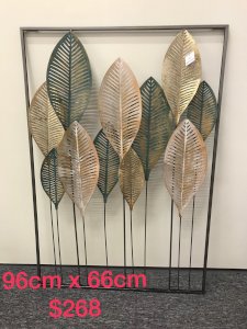 Rustic leaves wall art 