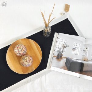 DECOHAUS Canvas Table Runner