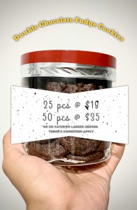 DOUBLE CHOCO FUDGE COOKIES 