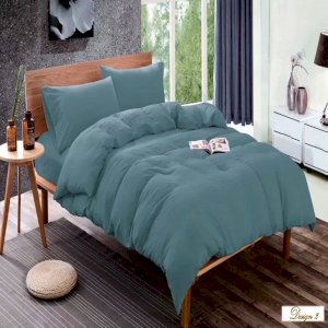 QUEEN Turquoise Fitted BedSheet + 2 Pillowcases Set plus Optional Bolster Case Cover