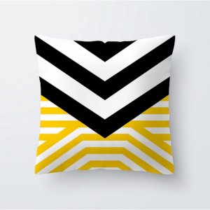 Yellow Geometric Cushion Covers