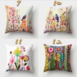 Bird Oil Painting Cushion Covers