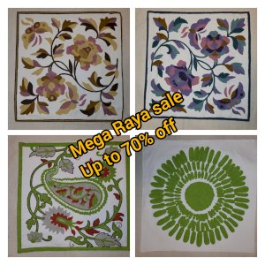 Cotton embroidery cushion cover